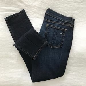 rag & bone Dark Denim Skinny Ankle Jeans